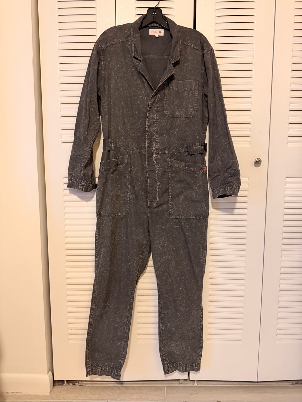 Sundry Washed Black Jumpsuit